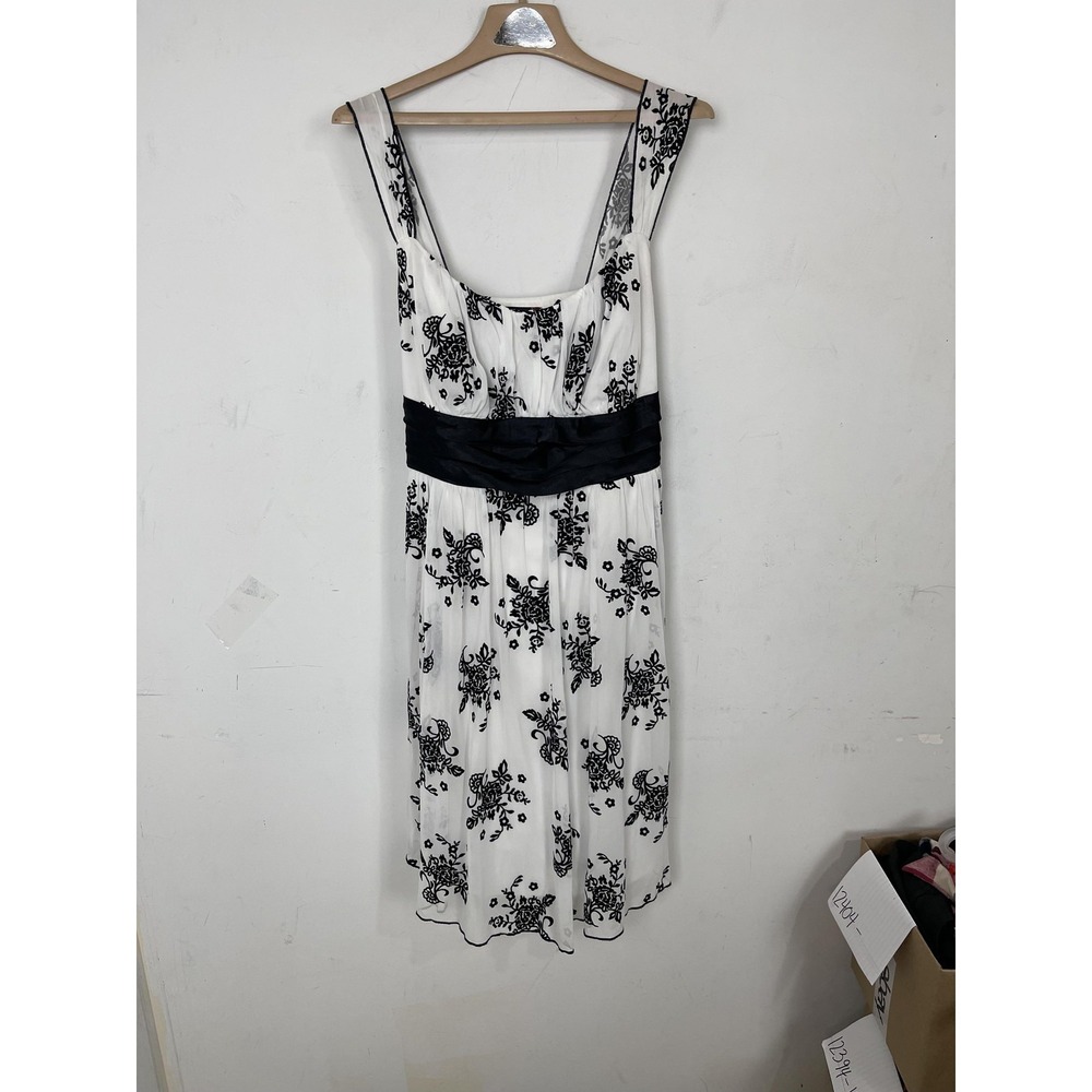 Trixxi Dress Womens 1X Punk Goth Velvet Burnout Hoco Y2K Milkmaid Coquette White